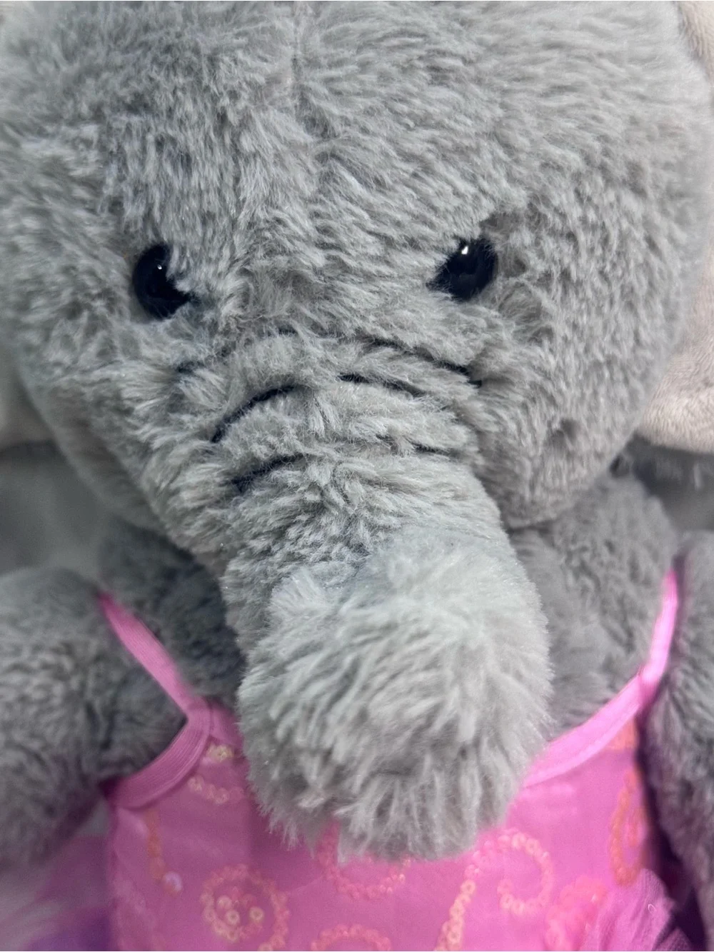 Build A Bear Plush Elephant Stuffed Animal Gray 16